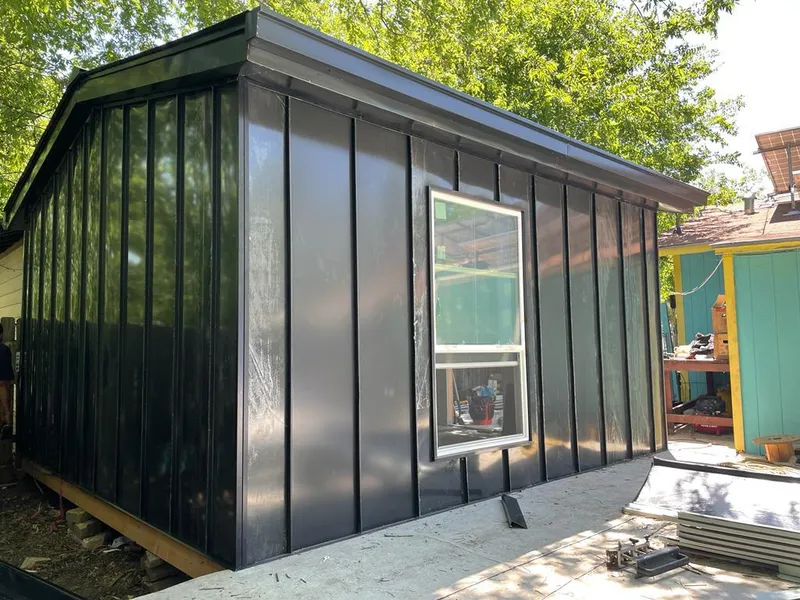 Black standing seam metal wall panels for Metal Roof Installation in Lake Stevens